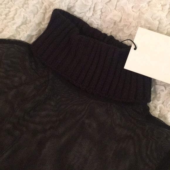 ZARA See Through Turtleneck Top - Picture 3 of 6